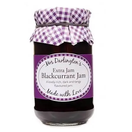 MRS. DARLINGTON BLACKCURRANT JAM 340G