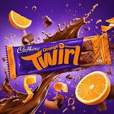 Cadbury Twirl orange