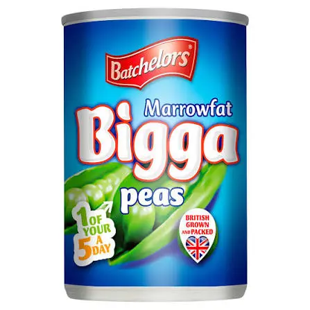 BATCHELORS BIGGA M/FAT PEAS TINS 300G
