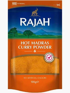 Rajah Hot Madras Curry Powder 100g 