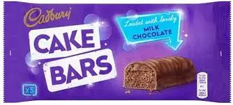 CADBURY MILK CHOC CAKE BARS 5PK 150G