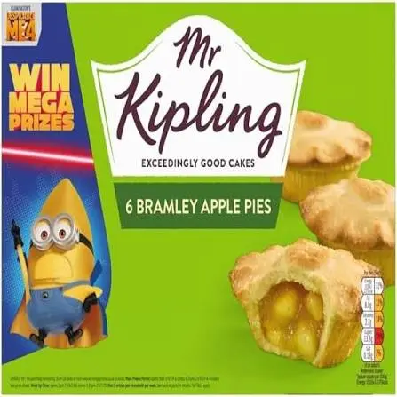 MR KIPLING BRAMLEY APPLE PIES 6PK 354G