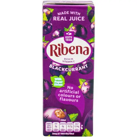 RIBENA BLACKCURRANT MINI-TETRA RTD 250ML
