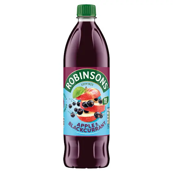 ROBINSON APPLE & BLACKCURRANT NAS 1LTR