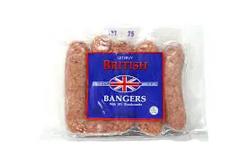 LETSBUY BRITISH BANGERS TRAYS 1LB