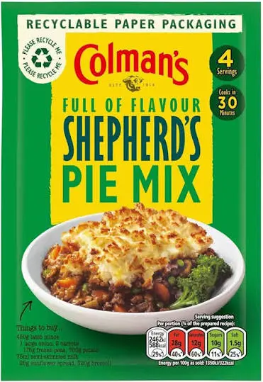 COLMANS MIX SHEPHERDS PIE 50G