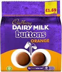 Cadbury Gaint Orange buttons