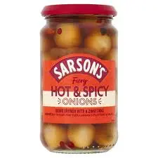 SARSONS HOT & SPICY PICKLED ONIONS 460G