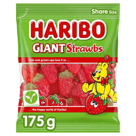 HARIBO GIANT STRAWBERRIES 175G