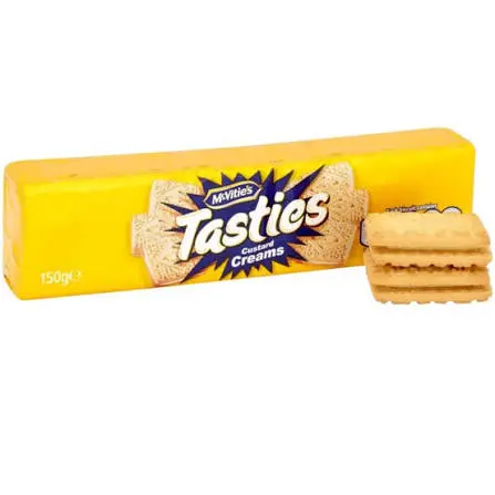 MCVITIES TASTIES CUSTARD CREAMS 150G