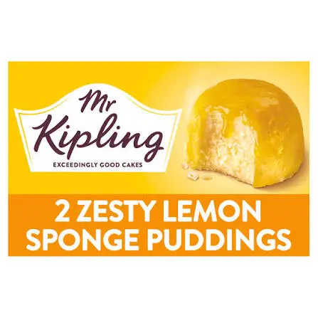 Mr Kiplings Lemon Sponge Puddings 2pk 