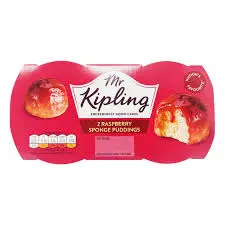 Mr Kiplings Raspberry Sponge Pudding 2pk (2x95g) 