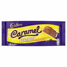 CADBURY CARAMEL CAKE BARS 5PK 135G